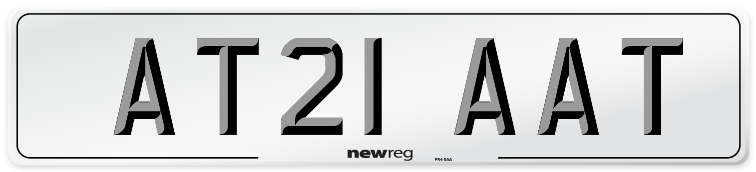 AT21 AAT Number Plate from New Reg